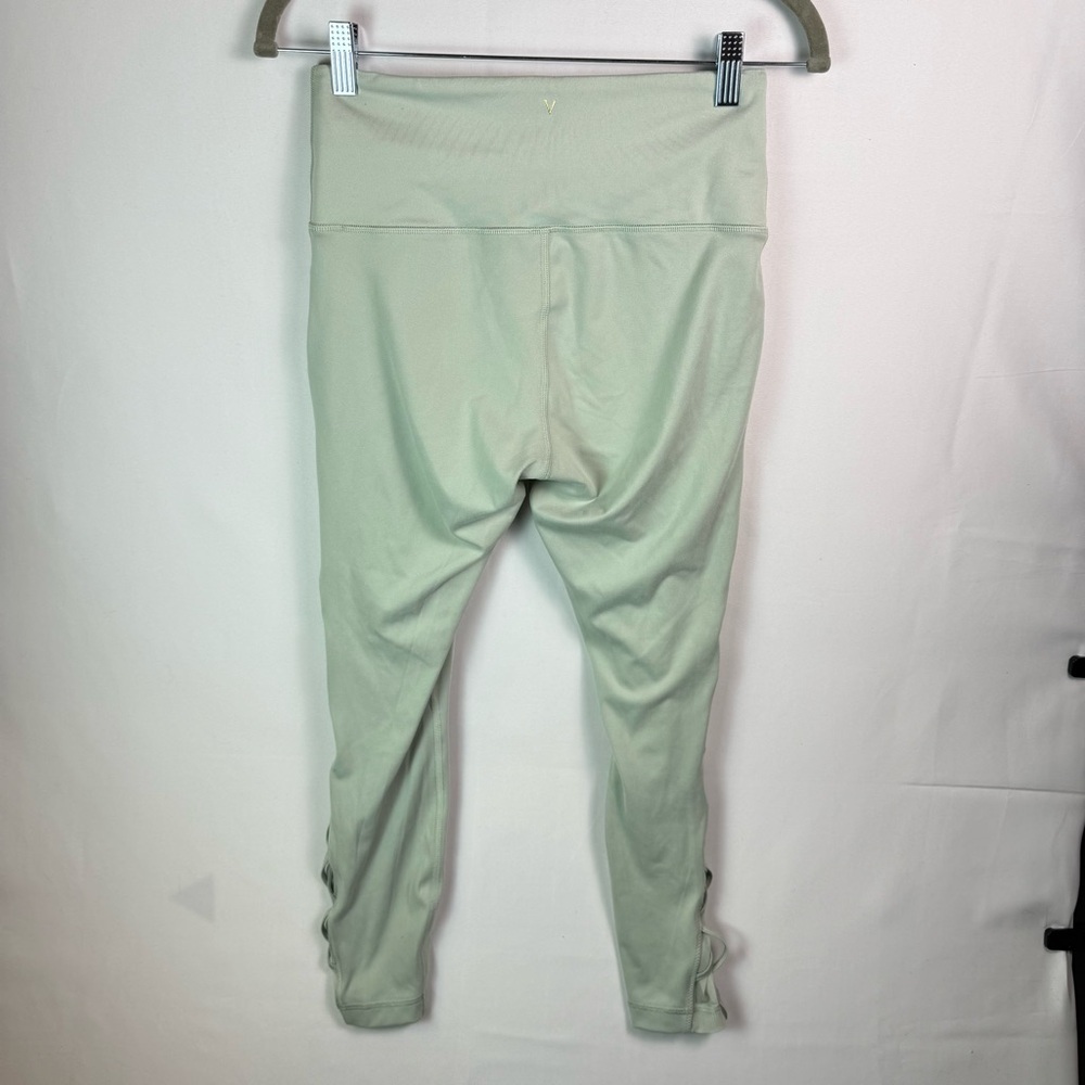 Victoria Secret Women Pastel Activewear Leggings Side Lattice Detail Mesh sz XS - Picture 2 of 14